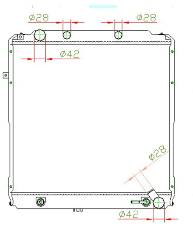 Fenix Cooling Radiator Toyota Coaster [BUS] SR