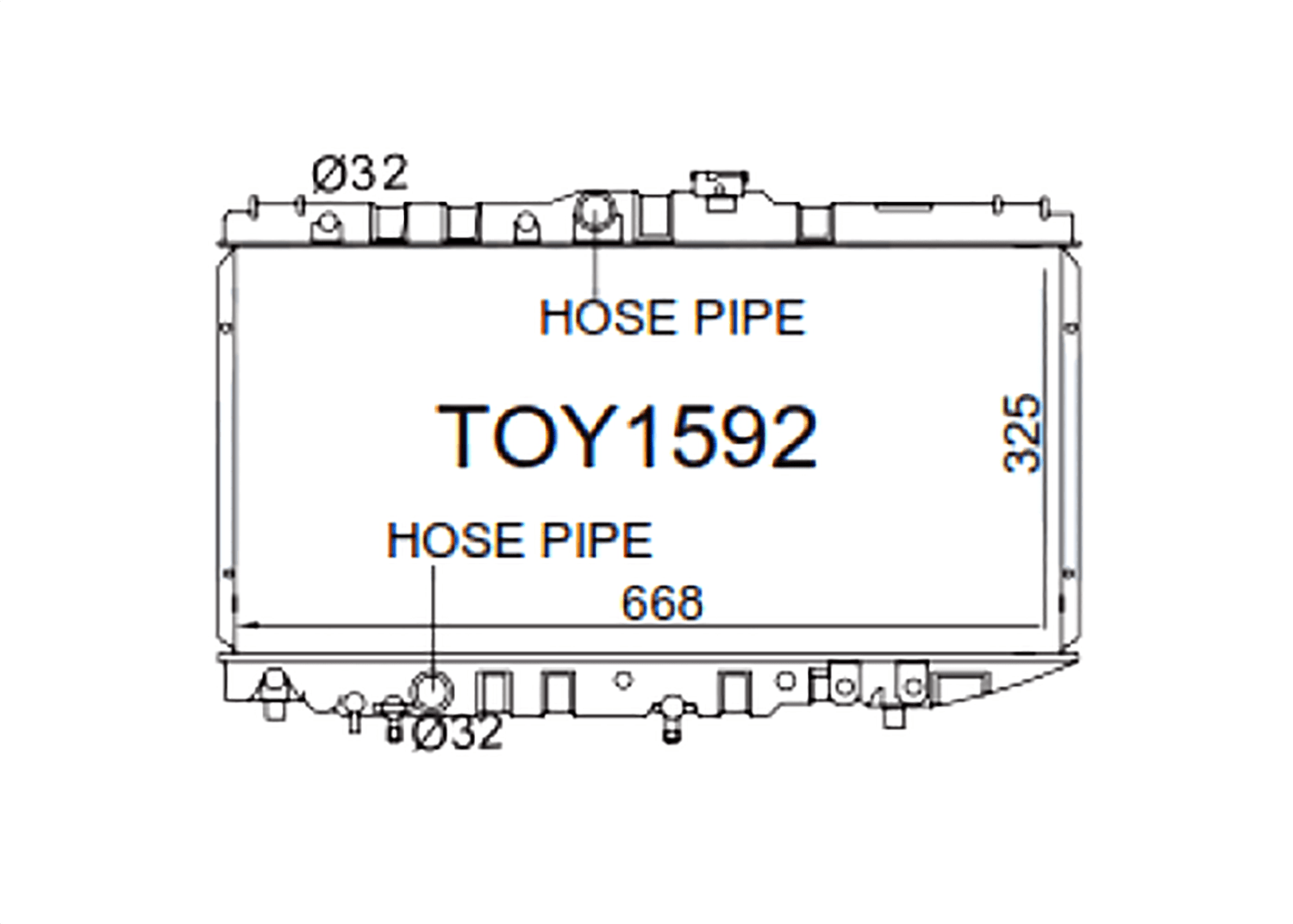 Fenix Cooling Radiator Toyota Corolla AE90-93 / AE95 Petrol 1988-1995 SR
