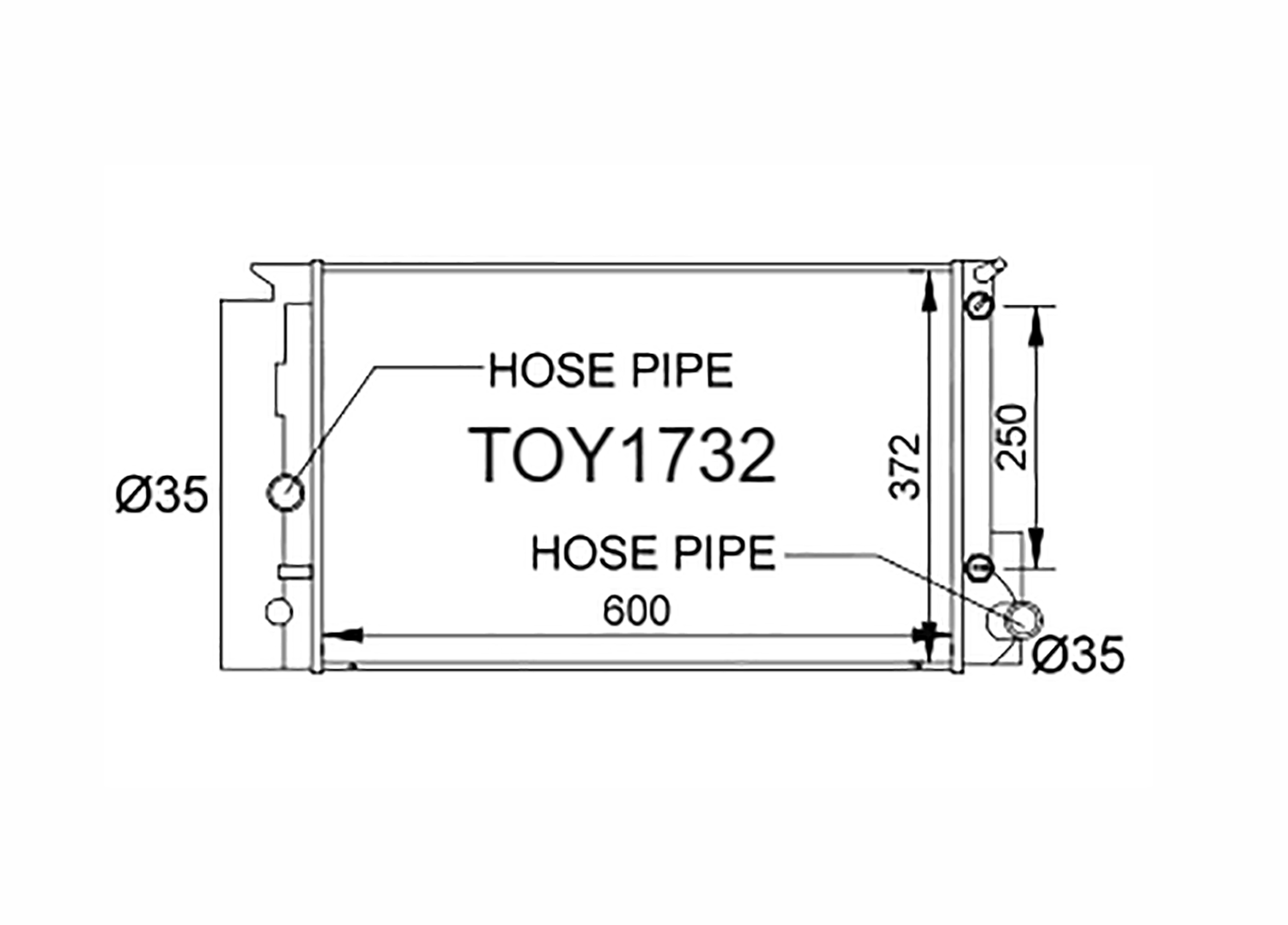 Fenix Cooling Radiator Toyota Corolla ZRE152 / 182, Rumion / Rukus AZE151R & Auris NZE151 Petrol 2006-2015 SR