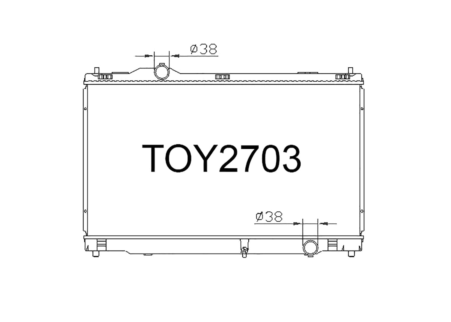 Fenix Cooling Radiator Toyota Crown GRS180 / 81 / 82 / 83 / 84 2005-2008 SR