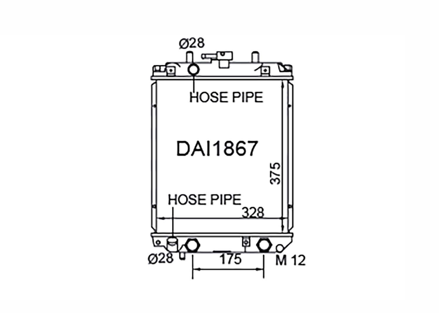 Fenix Cooling Radiator Toyota Duet M100 1.0L & 1.3L Petrol 1998-2004 SR