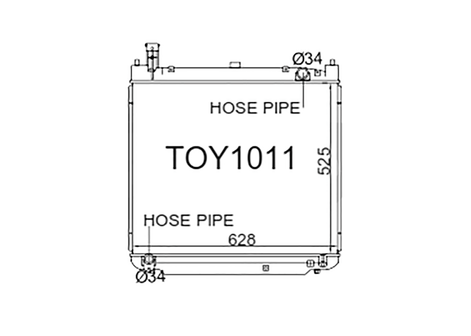 Fenix Cooling Radiator Toyota Granvia / Regius / Grand & Touring Hiace H10 2.7L & 3.4L Petrol 1995-2002 SR