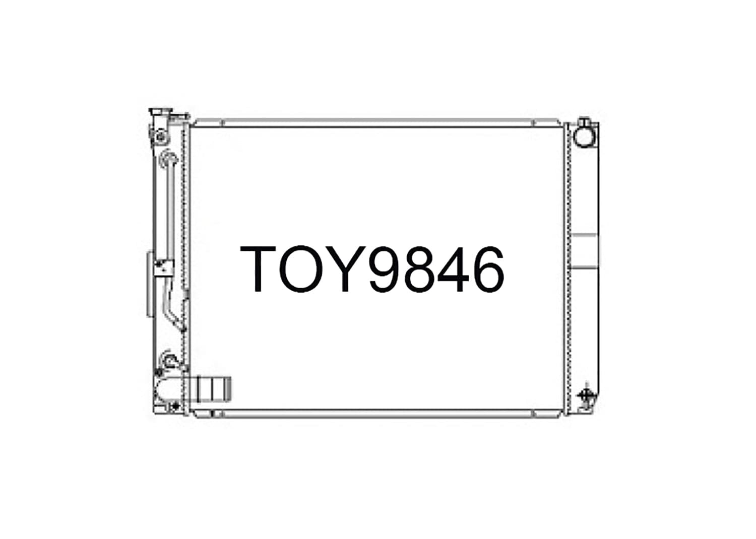 Fenix Cooling Radiator Toyota Harrier MCU30 3.0L Petrol 2005-2008 [Narrow] SR