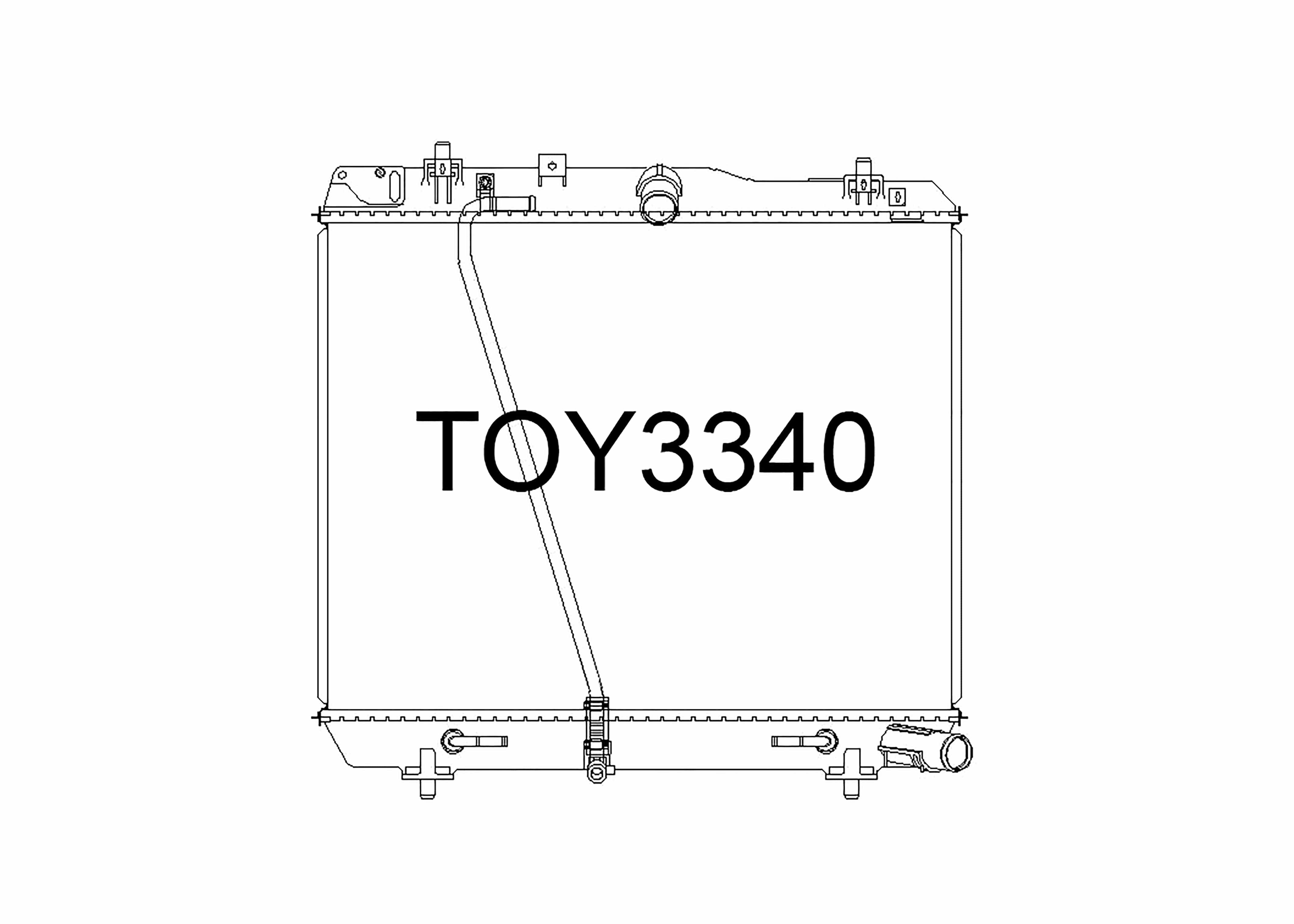 Fenix Cooling Radiator Toyota Hiace KDH200 3.0L Diesel 2013-2019 [With Bleed Pipe] SR