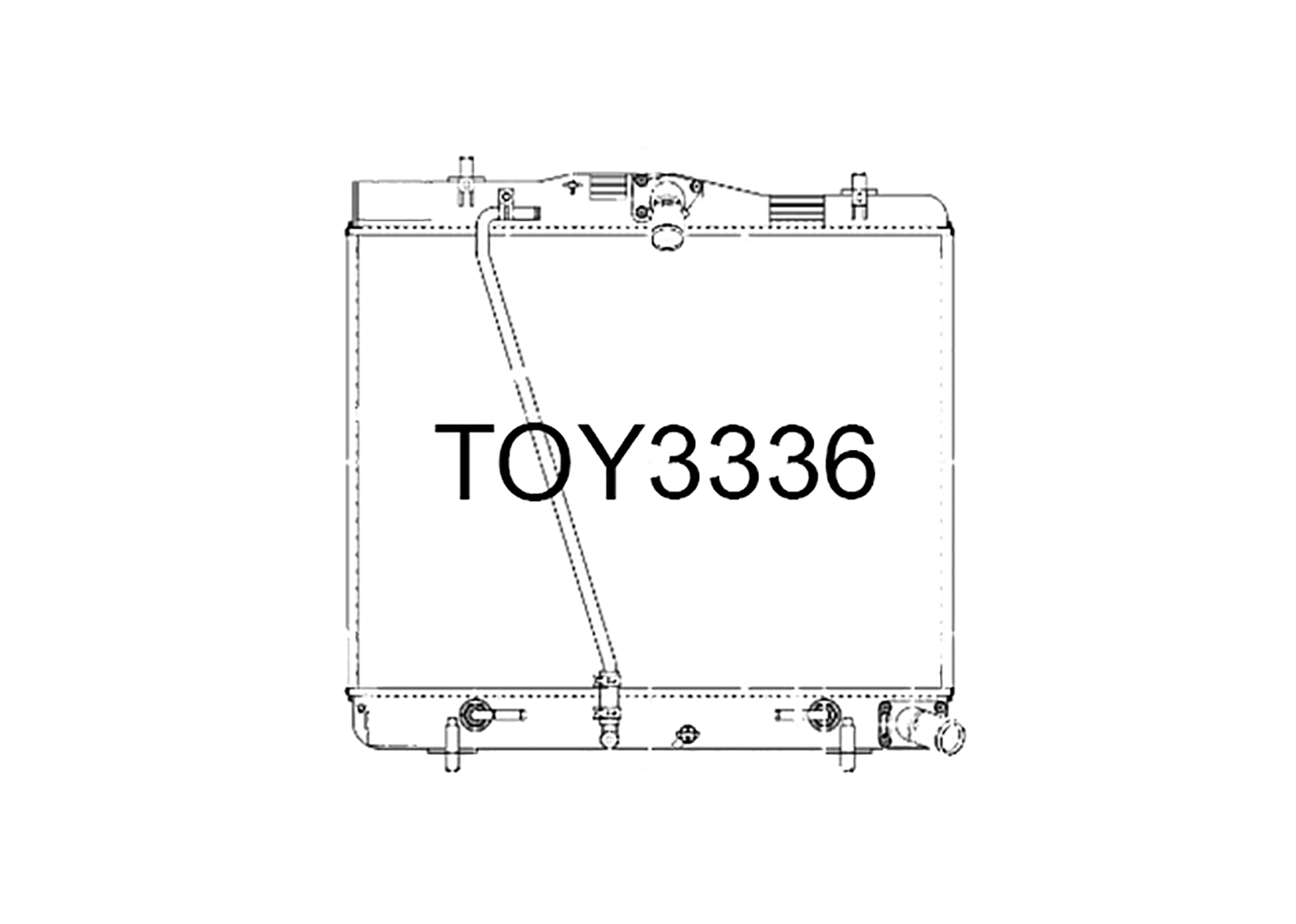Fenix Cooling Radiator Toyota Hiace KDH200 / GDH206 2.8L & 3.0L Diesel 2011-2019 SR