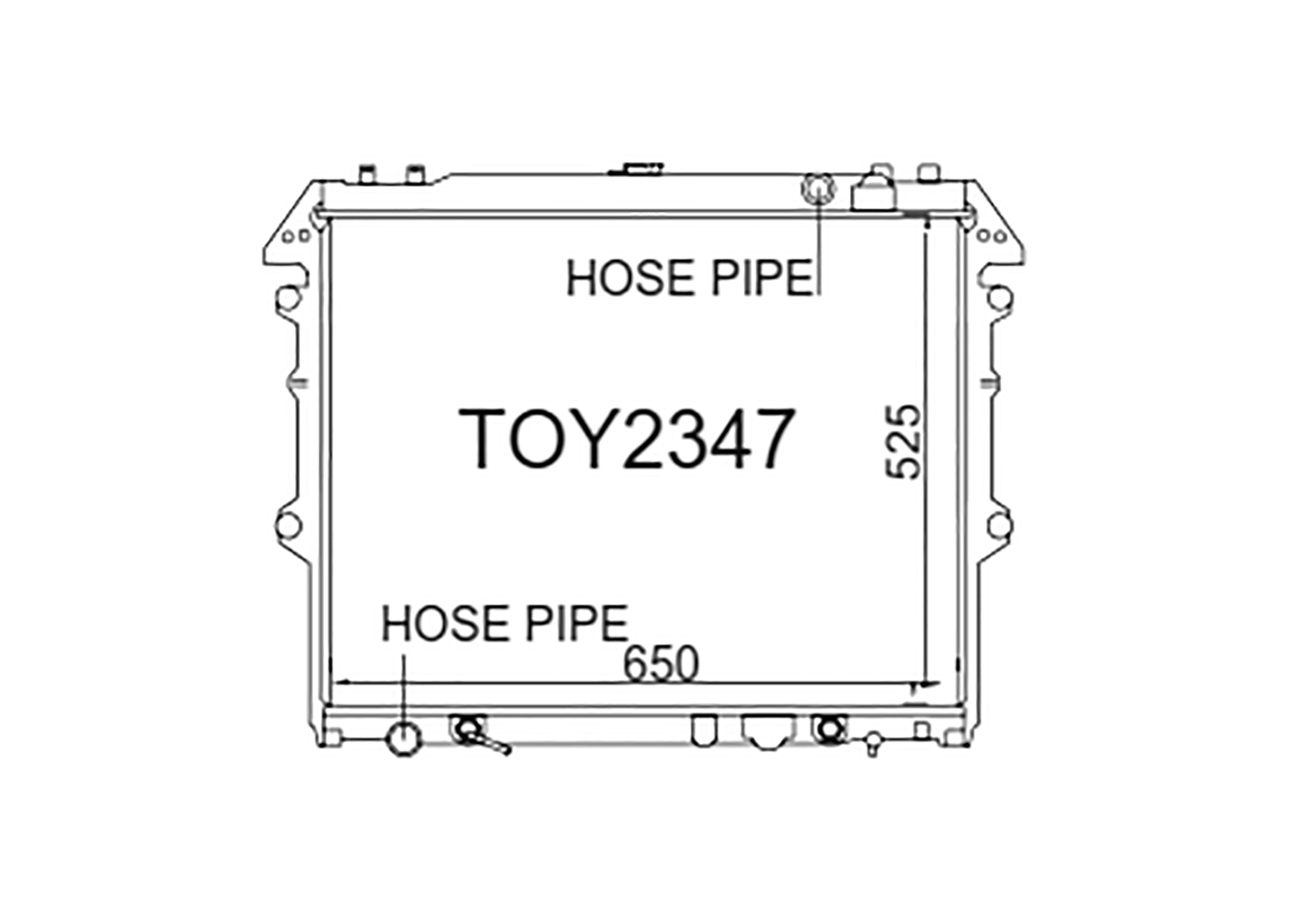 Fenix Cooling Radiator Toyota Hilux GGN 4.0L Petrol 2005-2015 SR