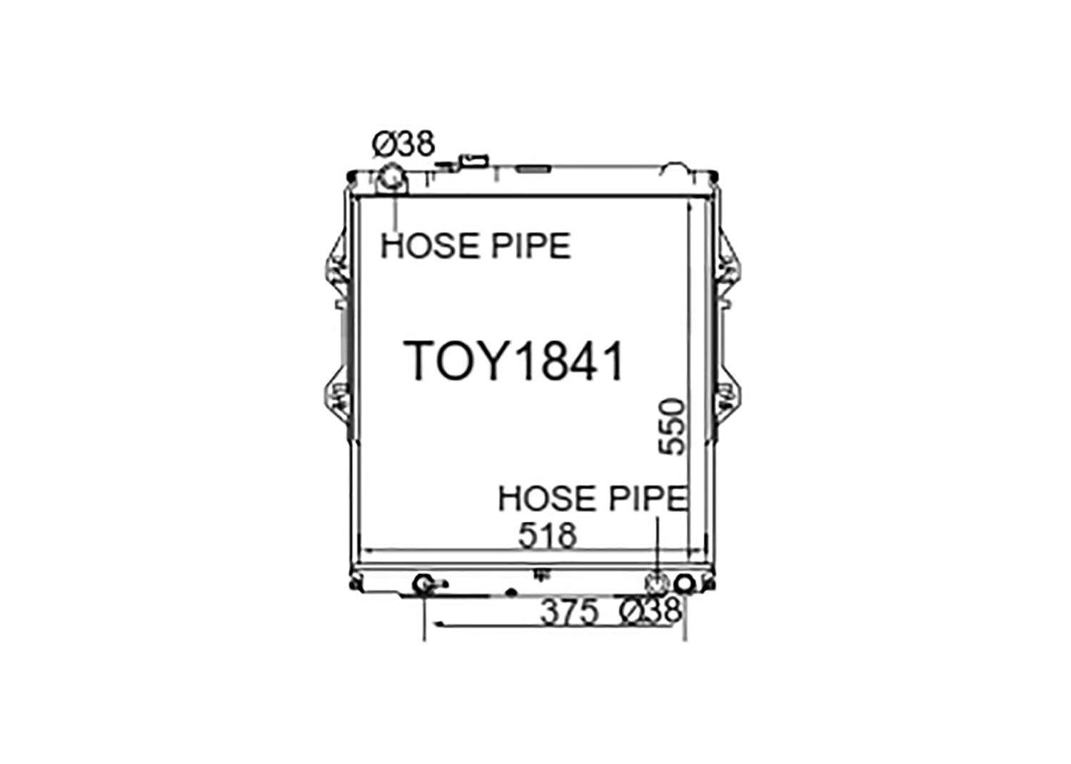 Fenix Cooling Radiator Toyota Hilux KZN165 3.0L Diesel 1997-2005 SR