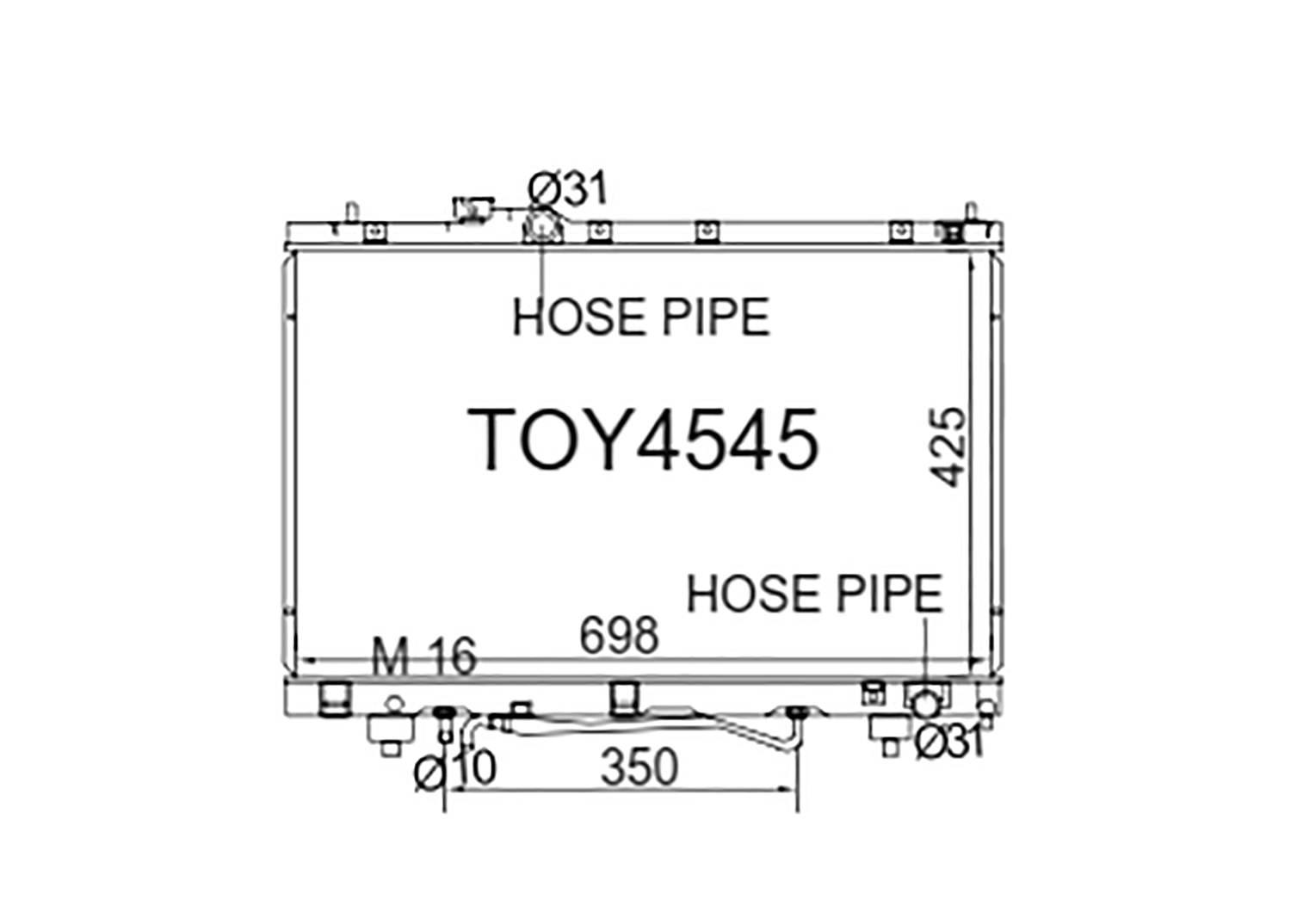 Fenix Cooling Radiator Toyota Ipsum / Gaia SXM10 & Nadia ACN10 / SXM10 2.0L Petrol 1995-2004 SR