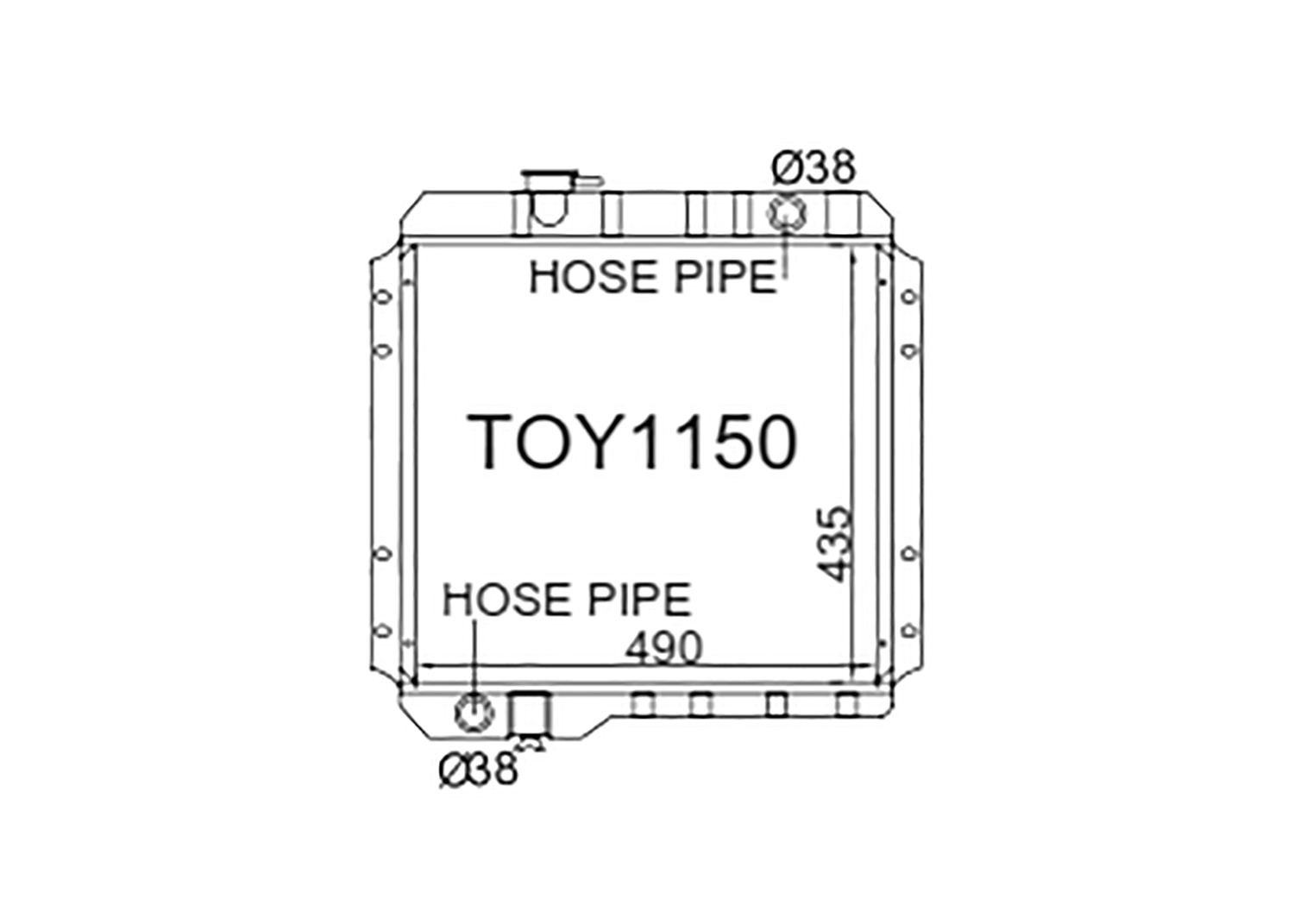 Fenix Cooling Radiator Toyota Land Cruiser BJ40 / BJ42 3.0L & 3.2L Diesel 1974-1979 SR