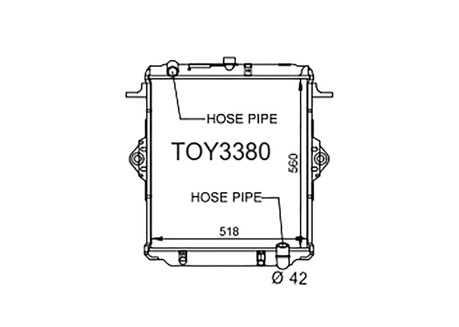 Fenix Cooling Radiator Toyota Land Cruiser FZJ79 4.5L Petrol 1999-2007 SR