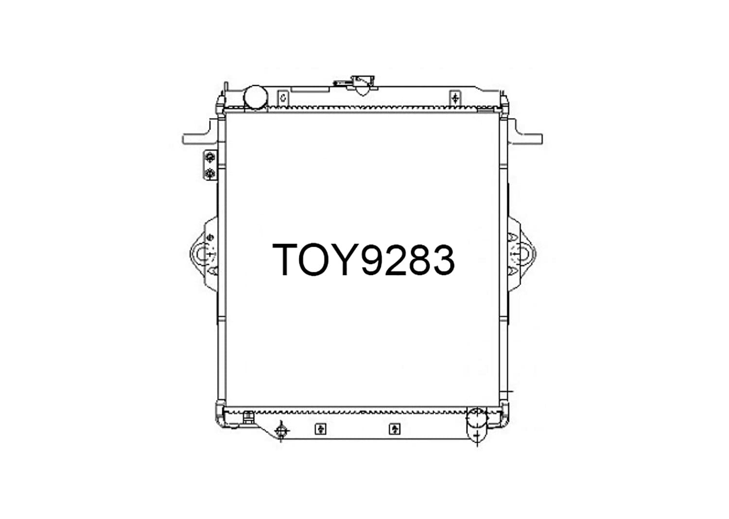 Fenix Cooling Radiator Toyota Land Cruiser HZJ75 & HZJ79 4.2L Diesel 1996-2001 [Bolt-On Fan] SR