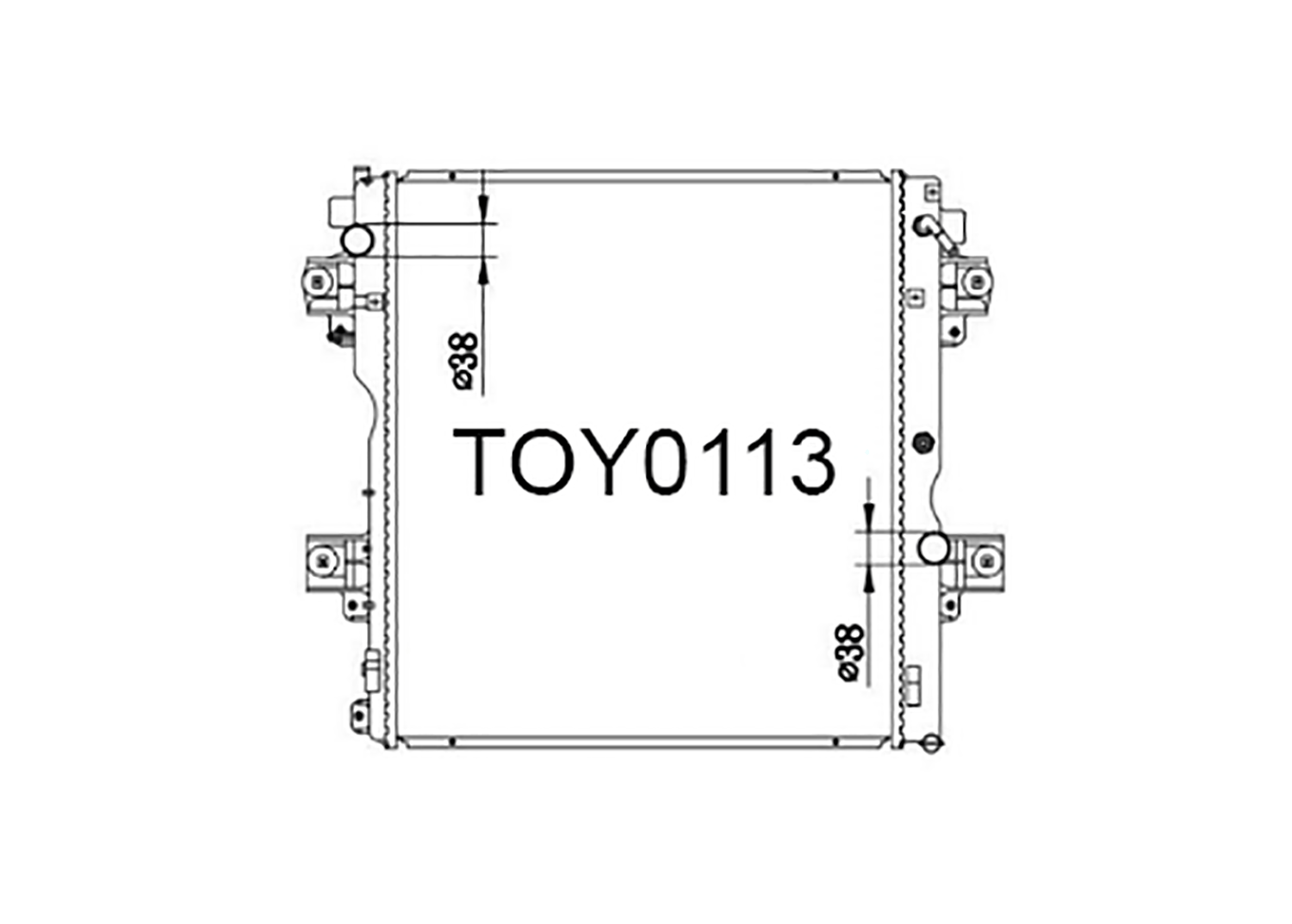 Fenix Cooling Radiator Toyota Land Cruiser Prado J150 3.0L 1KD Diesel 2009- SR