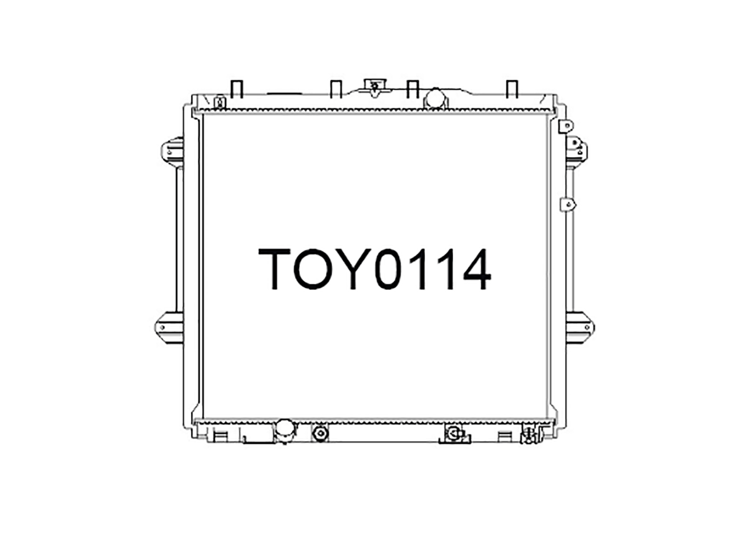 Fenix Cooling Radiator Toyota Land Cruiser Prado J150 4.0L V6 Petrol 2009- SR