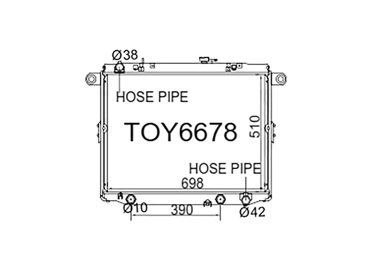 Fenix Cooling Radiator Toyota Land Cruiser UZJ100 / FZJ105 / HDJ100 4.5L Petrol & 4.2L Diesel 1998-2007 SR