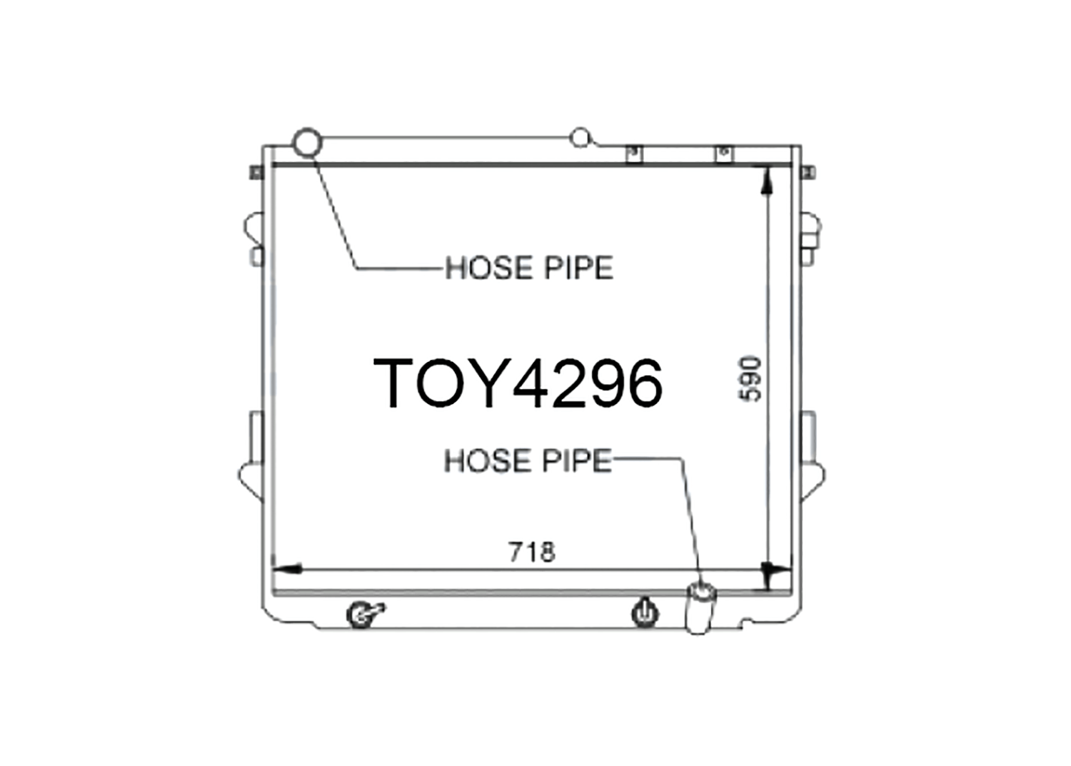 Fenix Cooling Radiator Toyota Land Cruiser VDJ200 4.5L Diesel 2007-2013 SR