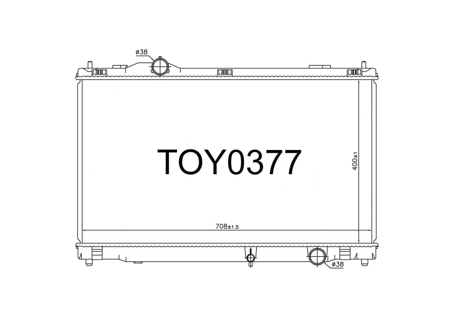 Fenix Cooling Radiator Toyota Mark X GRX120 / 130 2.5L & Crown GRS180 2.5L / 3.0L Petrol 2003-2019 [No bleed Pipe] SR