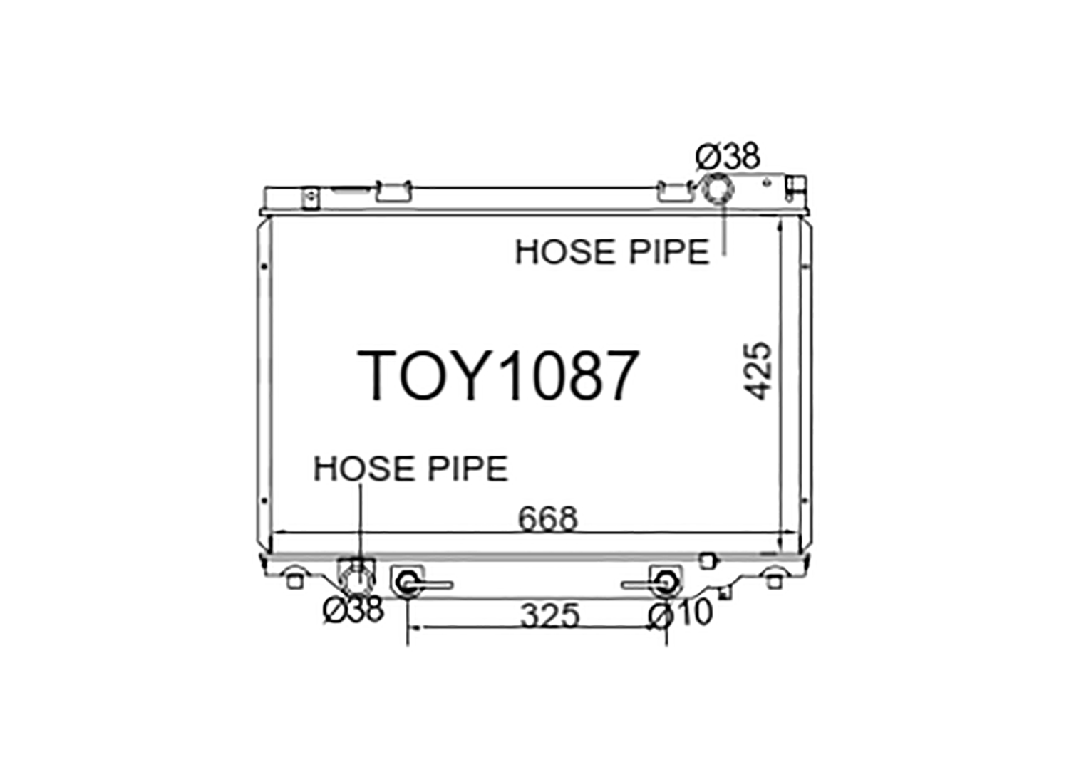 Fenix Cooling Radiator Toyota Previa / Estima [Lucida & Emina] TCR10 / TCR20 2.4L Petrol & Diesel 1990-1999 SR