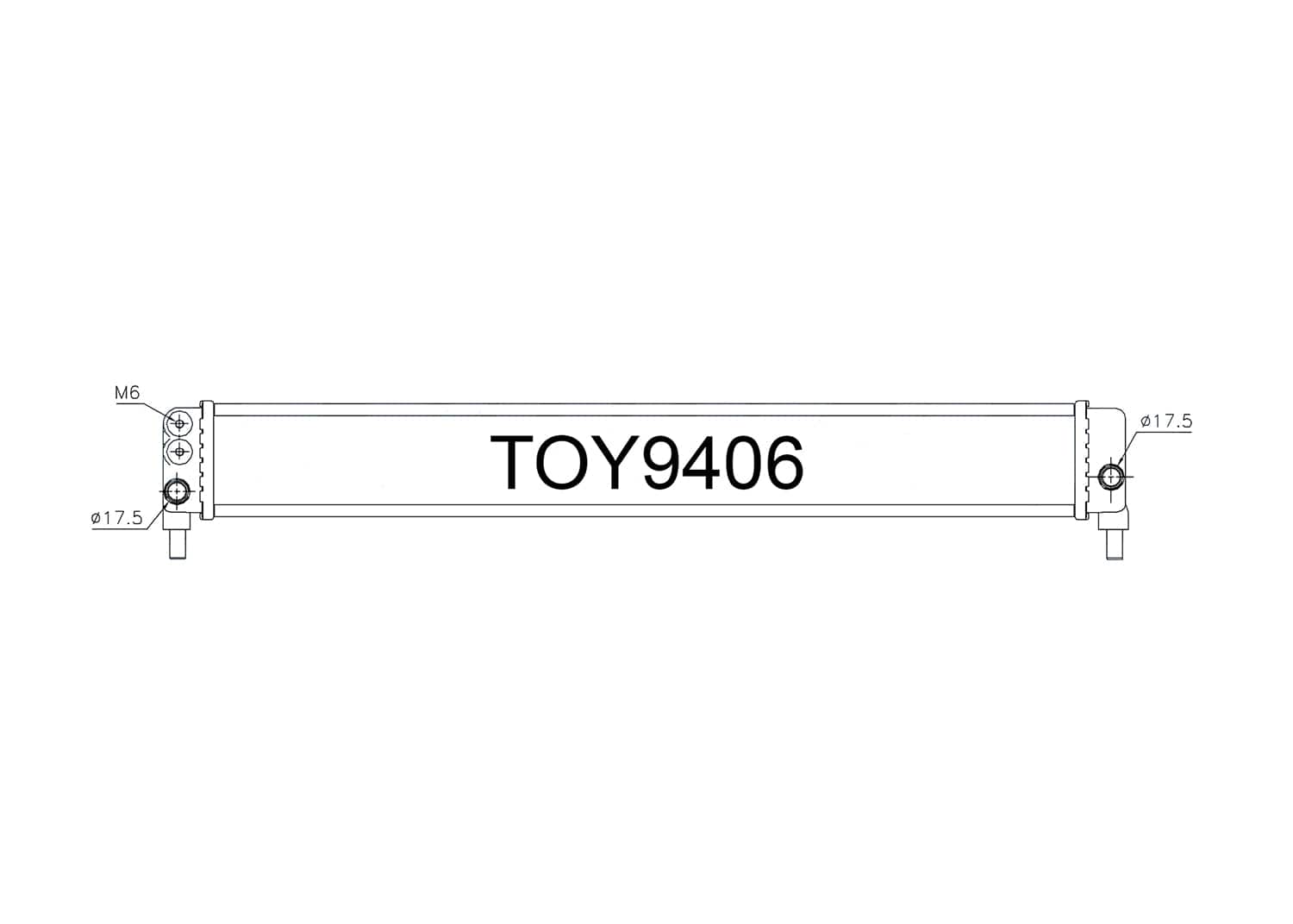 Fenix Cooling Radiator Toyota Prius ZVW30 / ZVW35 1.8L Hybrid 2009-2015 [Auxiliary] SR