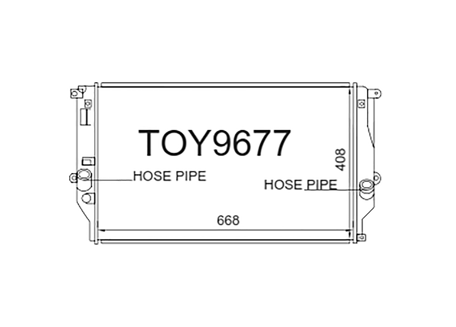 Fenix Cooling Radiator Toyota RAV4 ALA31 / ALA36 2.2L Diesel 2005-2016 SR
