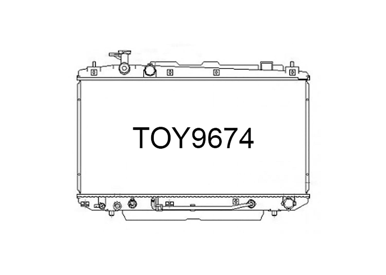 Fenix Cooling Radiator Toyota RAV4 ZCA25 / ZCA26 1.8L Petrol 2000-2005 SR