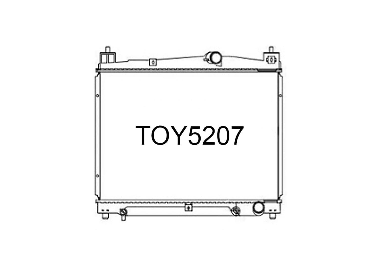 Fenix Cooling Radiator Toyota Sienta P80 2003-2015 SR