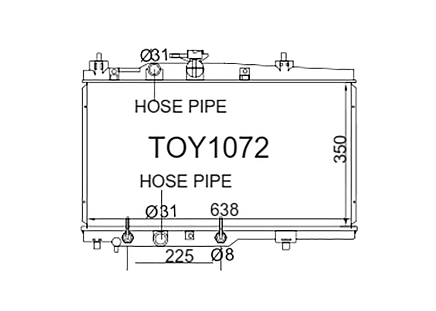 Fenix Cooling Radiator Toyota Vios XP40 2002-2007 [Wide] SR