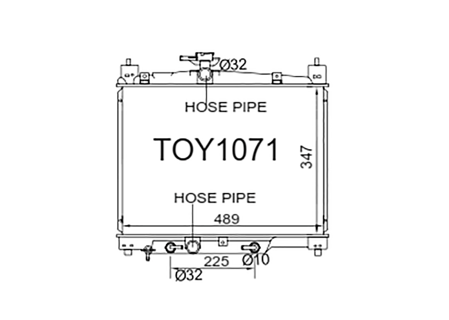 Fenix Cooling Radiator Toyota Vitz / Yaris / Echo / Platz P10 1.0L & 1.3L Petrol 1999-2005 SR