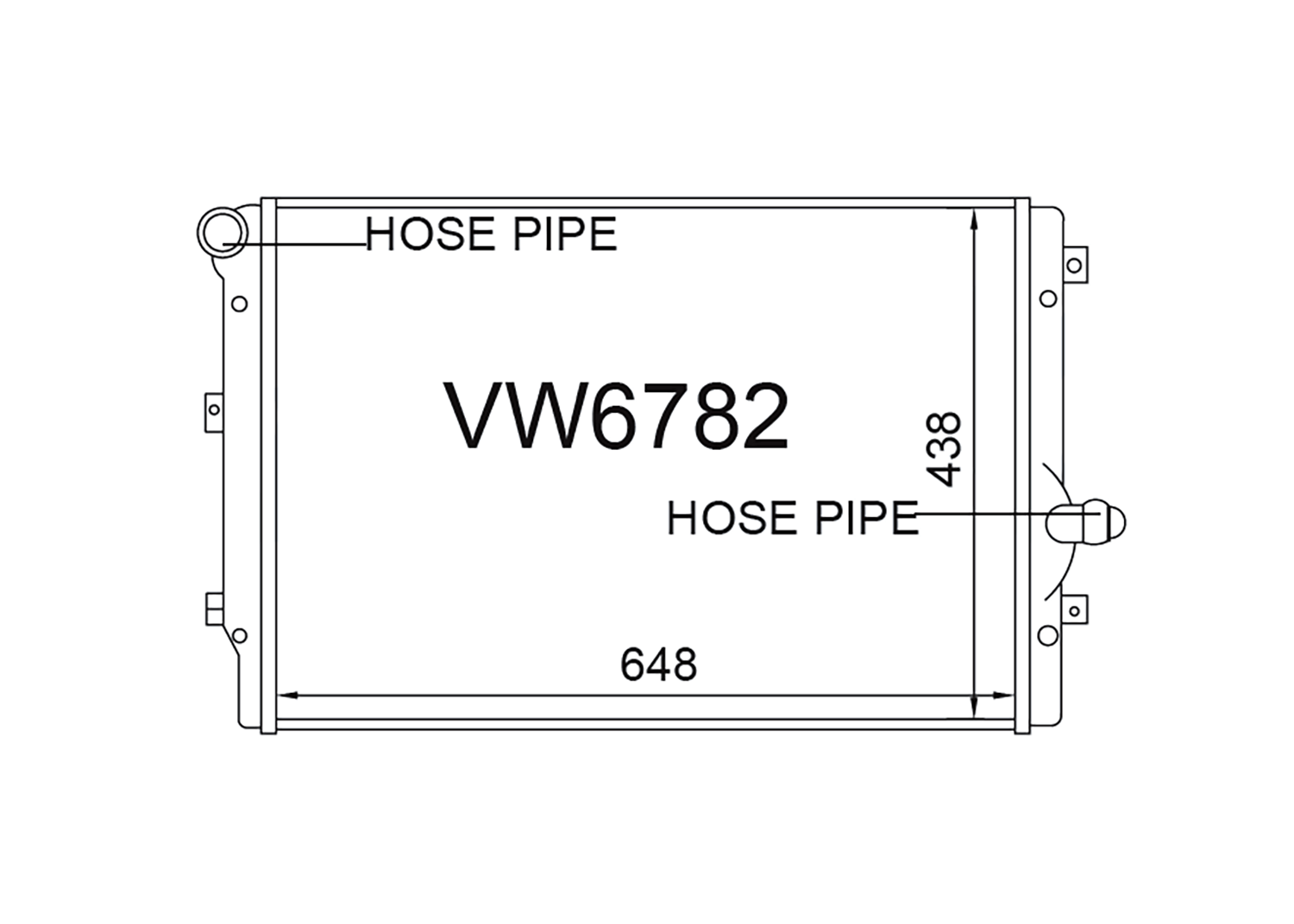 Fenix Cooling Radiator Volkswagen Beetle A5 / Golf MK5 & MK6 / Jetta 1KM & 1B / Passat 3C 2005-2018 SR