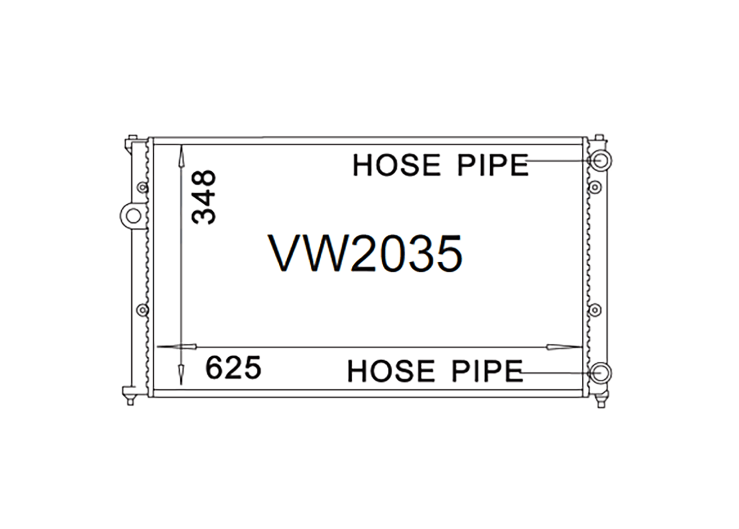 Fenix Cooling Radiator Volkswagen Golf MK3 / Jetta A3 Petrol & Diesel 1991-1997 SR