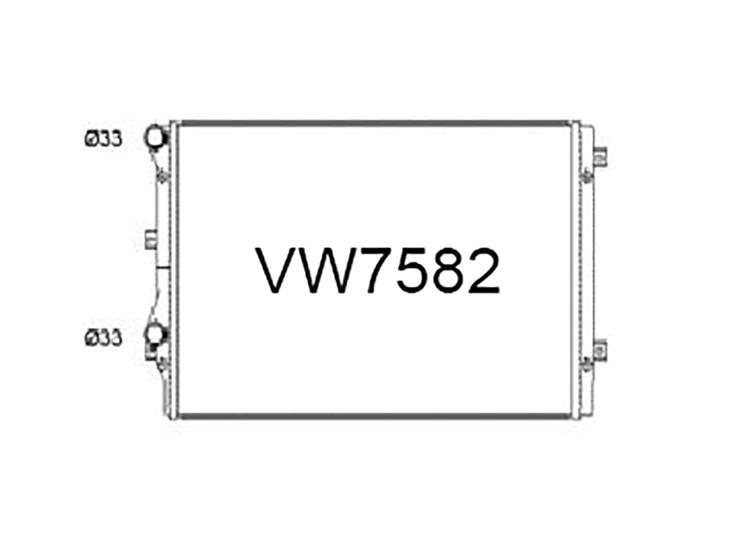 Fenix Cooling Radiator Volkswagen Golf MK5 1.4L & MK6 / Passat 3C / Jetta 1B / Eos 2.0L Petrol 2005-2018 SR