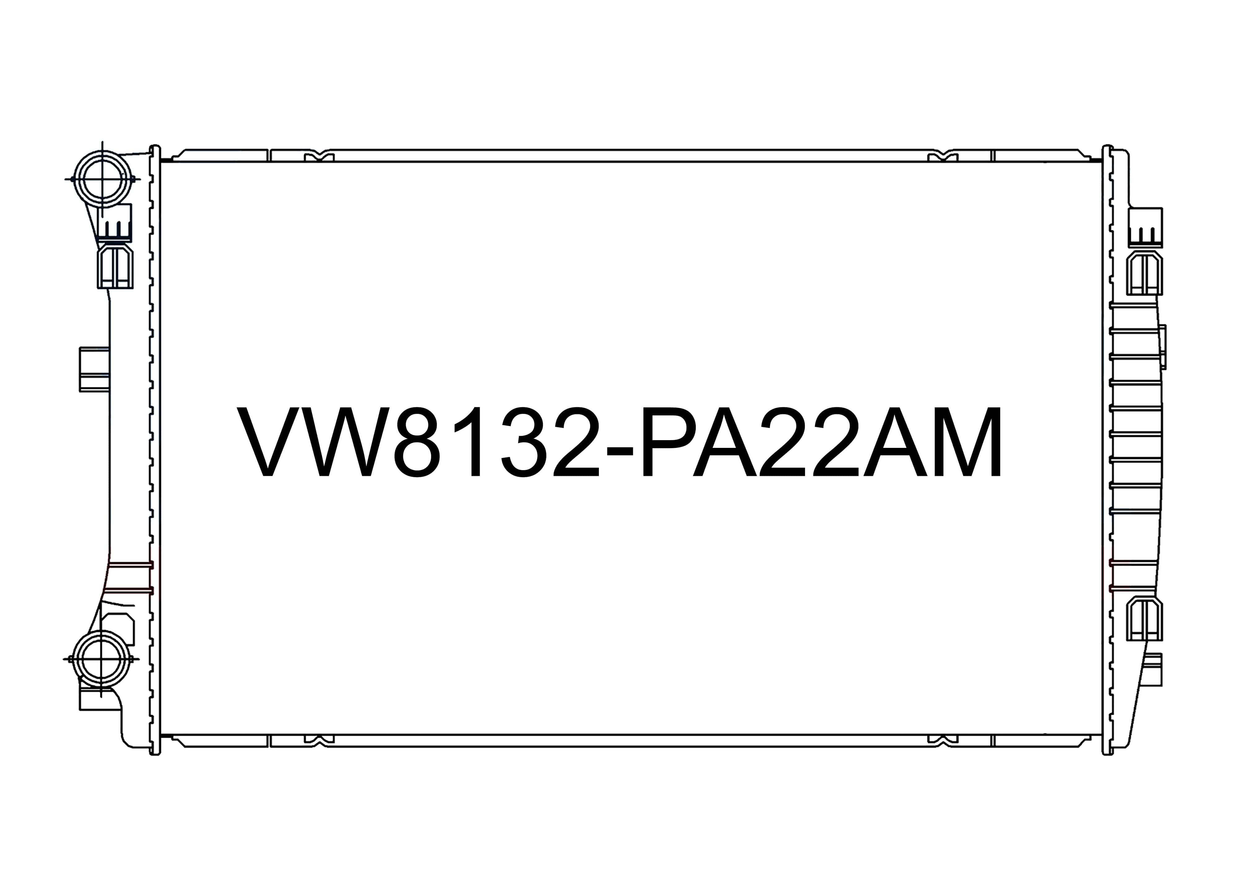 Fenix Cooling Radiator Volkswagen Golf MKVII Passat B8 & Tiguan II 2013- SR