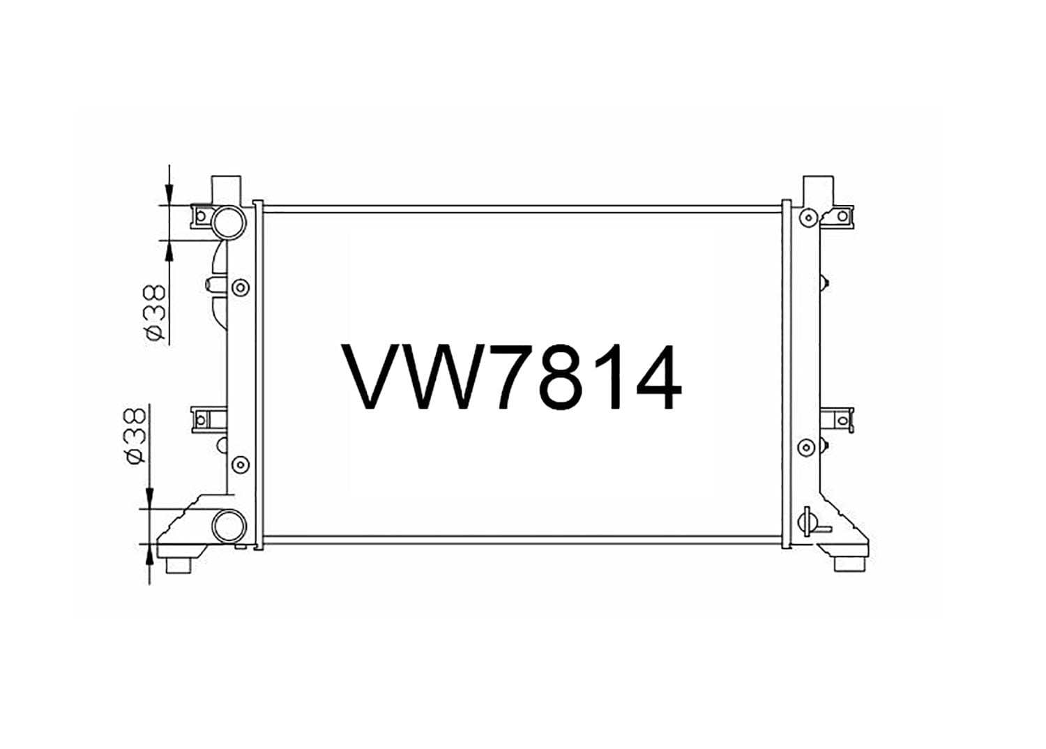 Fenix Cooling Radiator Volkswagen LT 2.3L Petrol & 2.5L / 2.8L Diesel [2nd Gen] 1996-2006 SR