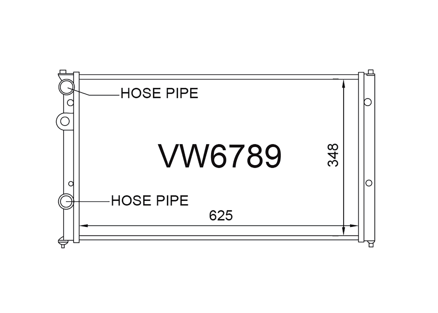 Fenix Cooling Radiator Volkswagen Polo MK3 4Cyl Petrol 1996-2001 SR