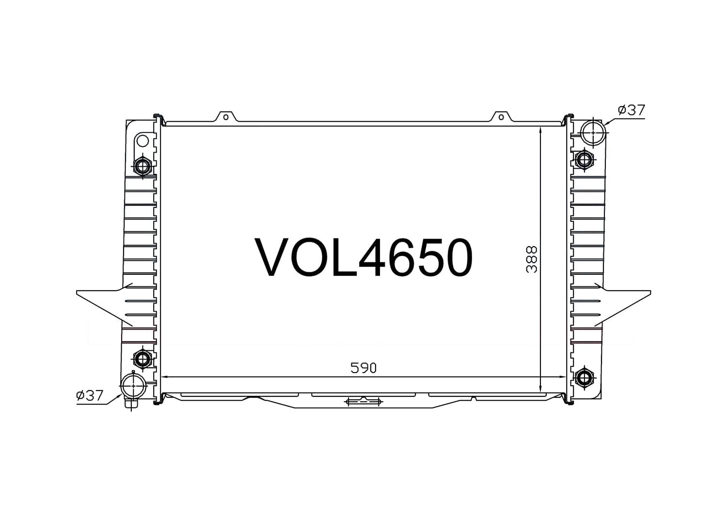Fenix Cooling Radiator Volvo 850, C70, S70, V70 & XC Petrol & Diesel 1993-2000 SR