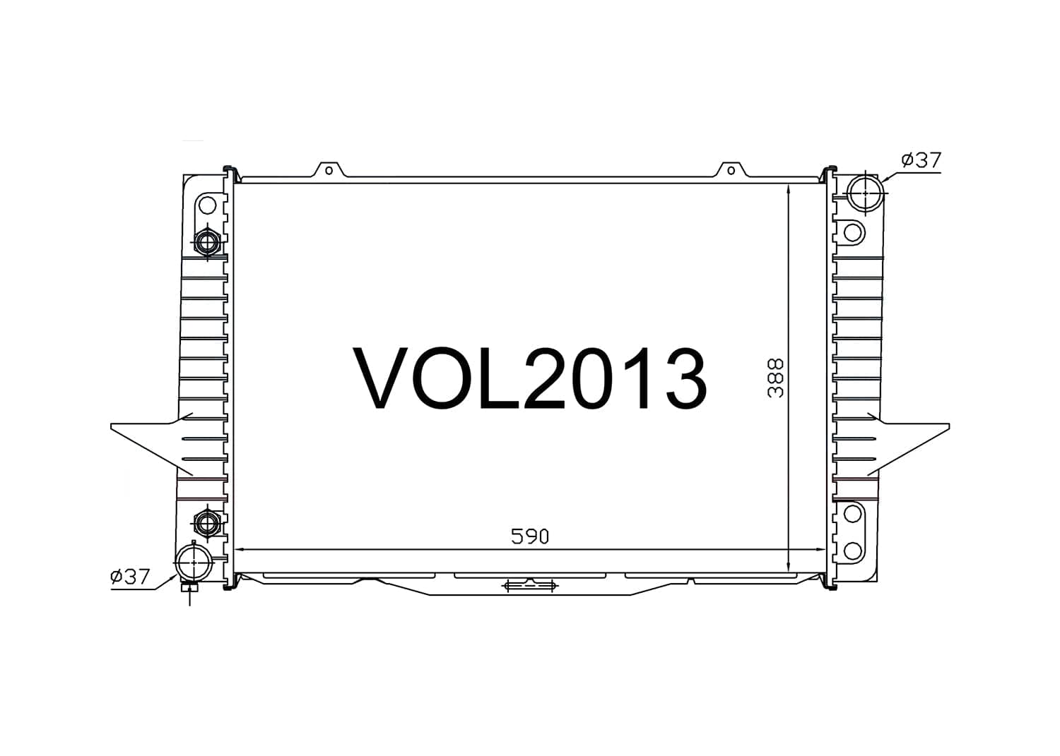 Fenix Cooling Radiator Volvo 850, S70 & V70 Petrol & Diesel 1991-1998 SR