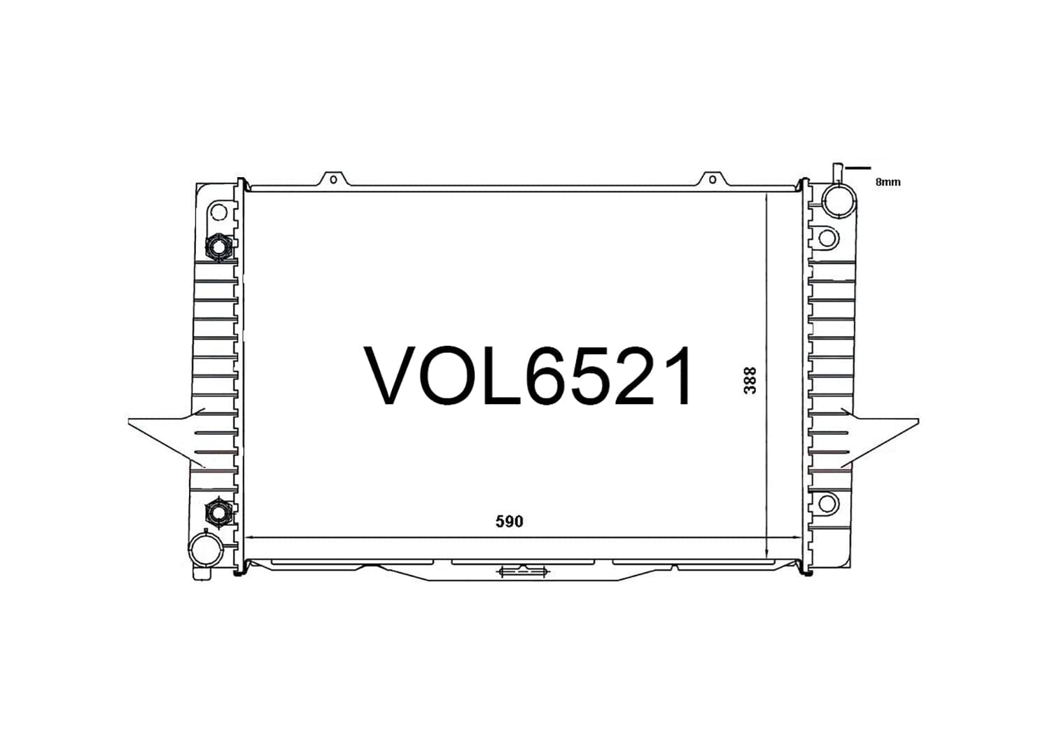Fenix Cooling Radiator Volvo C70, S70, V70 & XC Petrol & Diesel 1998-2005 SR