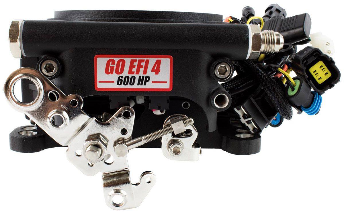 FiTech For Engines from 250 to 600 Horsepower FiTech Go EFI 4 Self Tuning Fuel Injection System - Matte Black Finish FH30002 SR