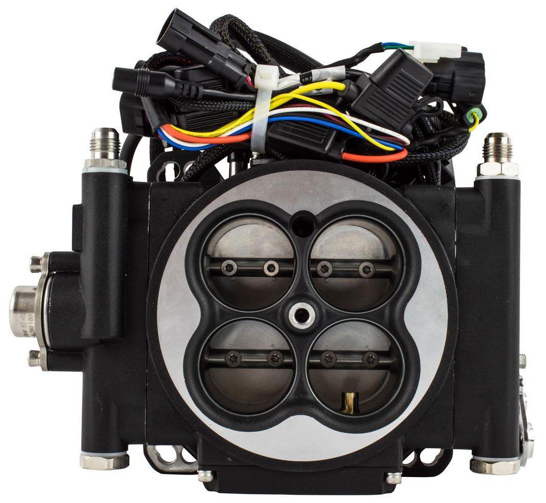 FiTech For Engines from 250 to 600 Horsepower FiTech Go EFI 4 Self Tuning Fuel Injection System - Matte Black Finish FH30002 SR