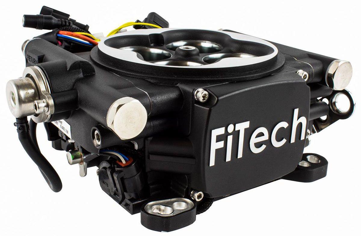 FiTech For Engines from 250 to 600 Horsepower FiTech Go EFI 4 Self Tuning Fuel Injection System - Matte Black Finish FH30002 SR