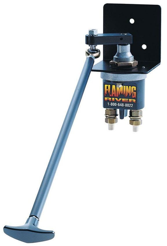 FLAMING Suit 12, 16 & 24 Volt Applications, Rated At 250 Amps Flaming River Heavy Duty Battery Disconnect Switch & Lever FR1003-2 SR