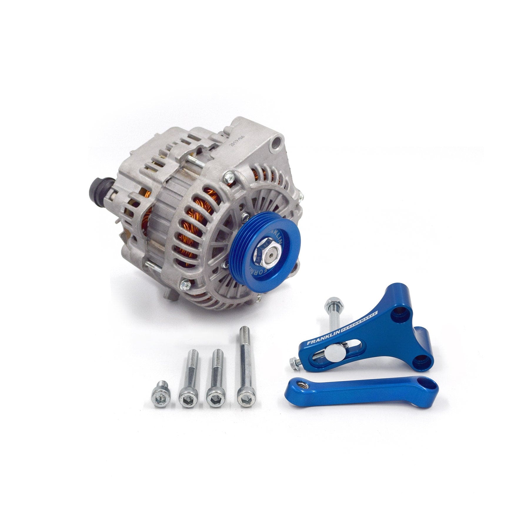Franklin Performance Blue / Include Alternator Franklin LS Alternator Upgrade Kit for Nissan RB 081-008-SILVER, MXA306 SR