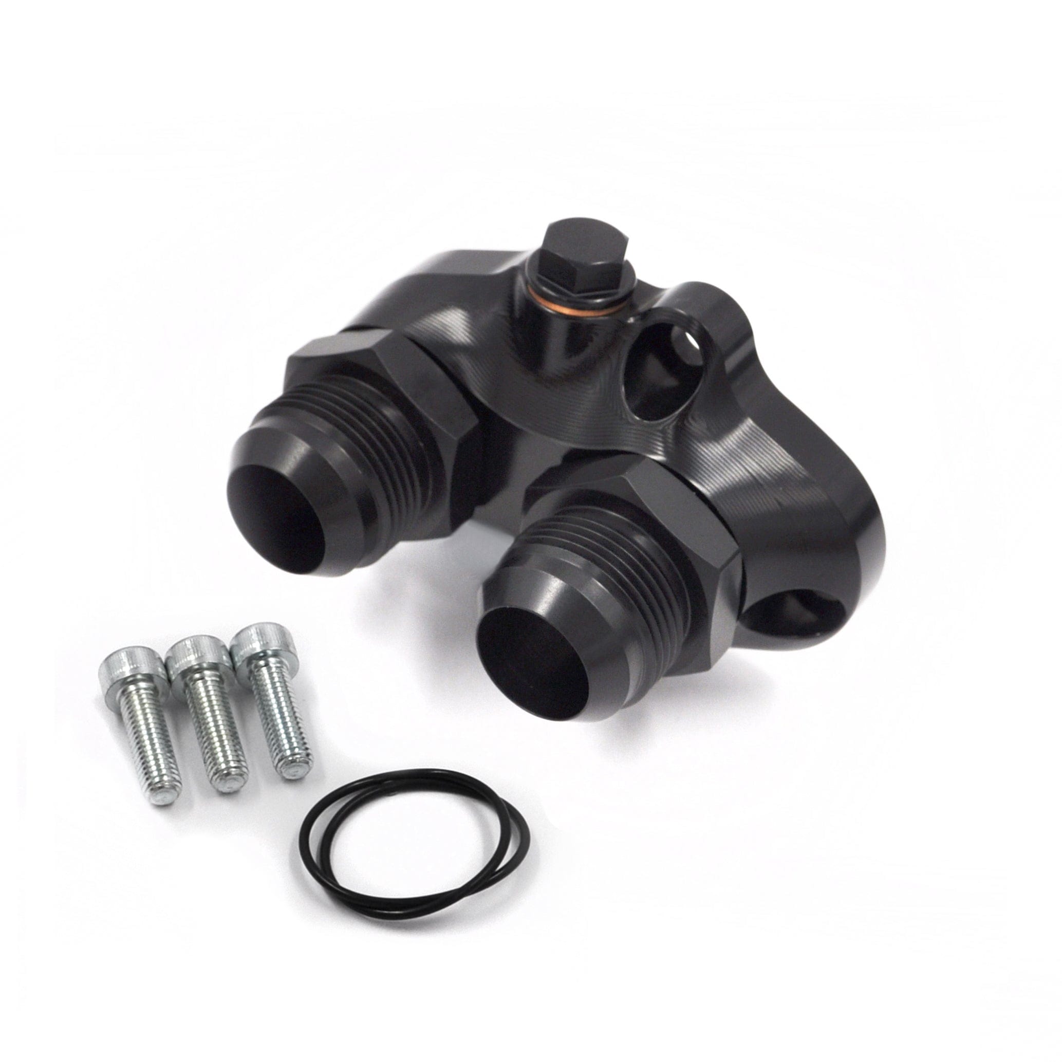 Franklin Performance Franklin Mazda 12A & 13B Water Pump Adaptor & Side Mount Alternator Bracket Combo 019-020, 015-012, 2x 015-006, DC-8975-BLACK SR