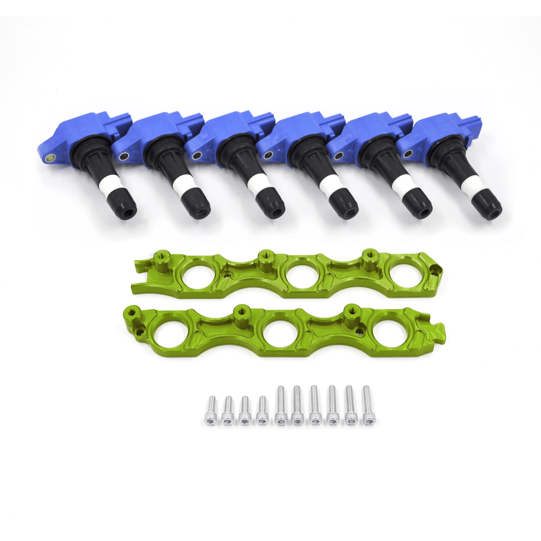 Franklin Performance Green / Complete Kit Franklin VR38 Coil Conversion Kit for Toyota JZ Engines 069-010 SILVER, SF-DIS-103, 6x 048-001 SR