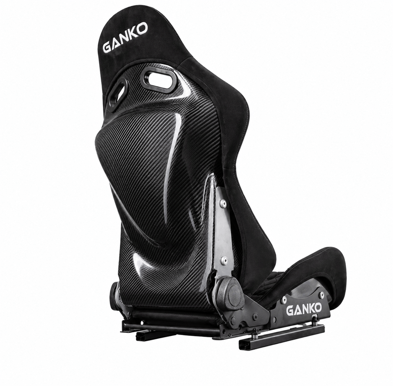 GANKO JP Seats Silver Diamond Stitching GANKO JP - RECLINABLE SEAT - CARBON FIBRE SR