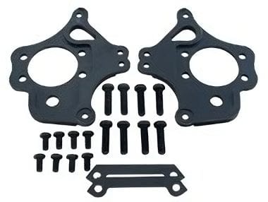 GKTECH 2 pot Nissan dual caliper brackets (pair) SR