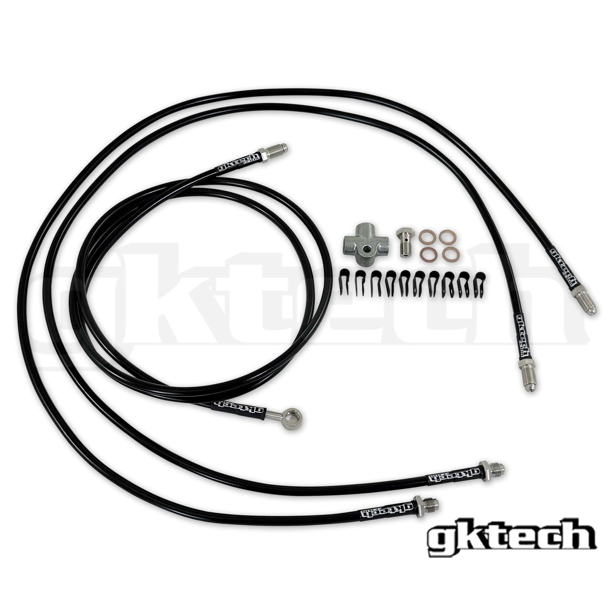 GKTECH 350Z/370Z/V35/V36 Coupe Z33 350z/Z34 370z /V35/V36 stand alone SS braided hydraulic handbrake line kit SR