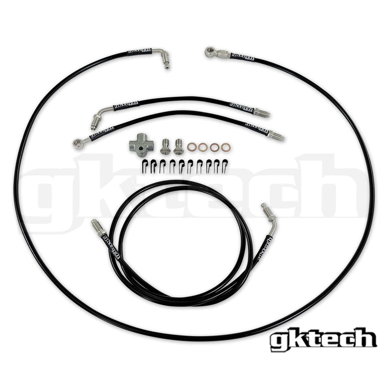 GKTech Stainless steel braided teflon lined ABS Delete kit