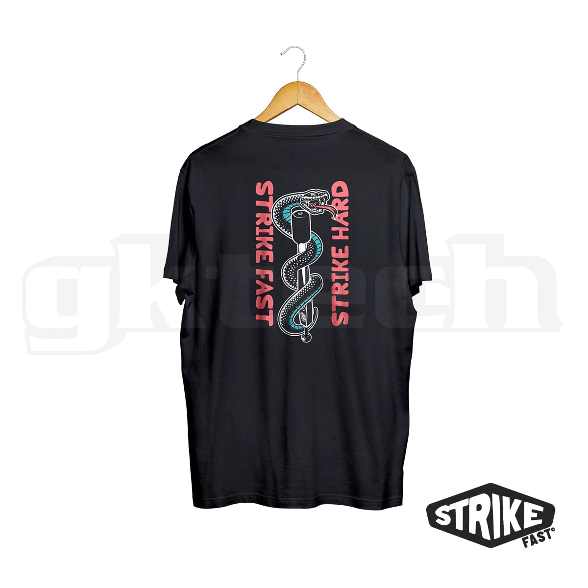 GKTECH Medium Strike Fast - strike hard - crew neck T-shirts SR