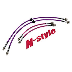GKTech N-Style S13, 180SX to Z32, GTST, GT-R conversion braided brake lines (S13X-CONVN)
