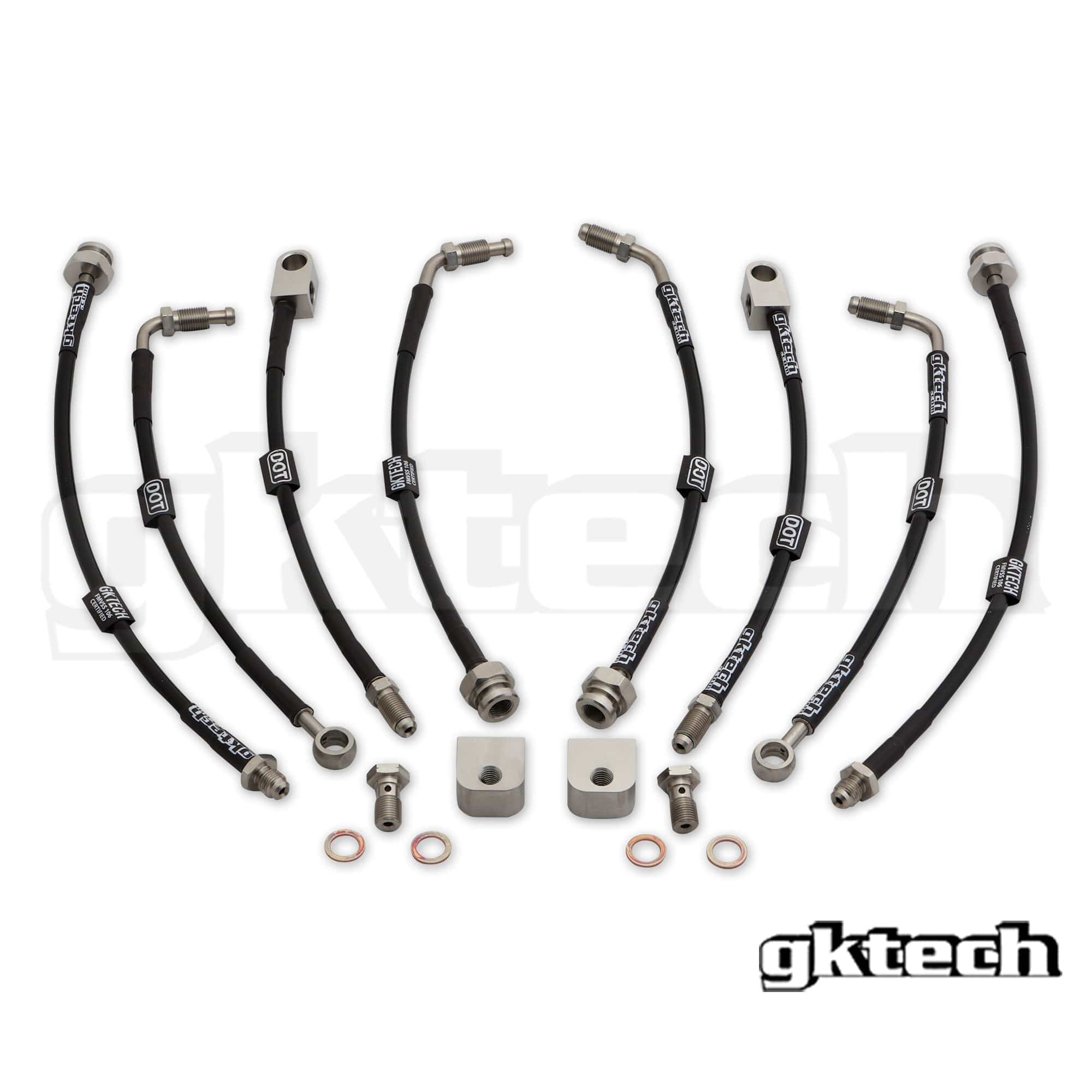 GKTECH R32 GT-R/GTS4 braided brake lines SR